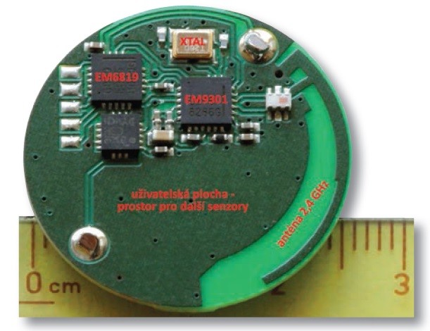 Obr. 4 Aplikace emBeacon COIN